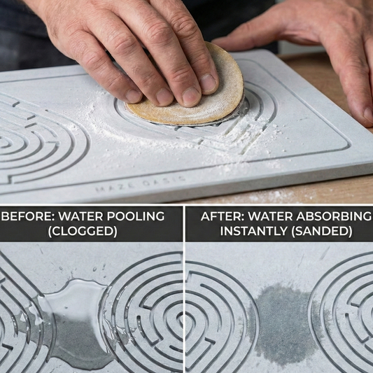 Reviving the Stone: How to Sand Your Diatomite Mat for "Day 1" Performance