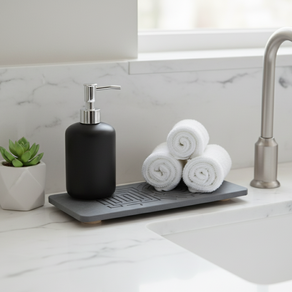 5 Ways to End Countertop Puddles and Organize Your Kitchen Sink