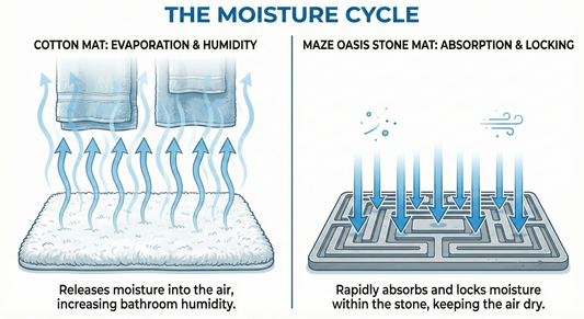 The Humidity Pump: Why Your Cotton Mat Is Making Your Towels Smell Sour