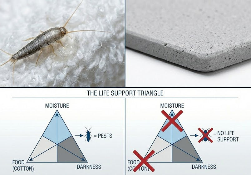 Silverfish & Cotton: Why Pests Love Your Bath Rug (And How to Starve Them)