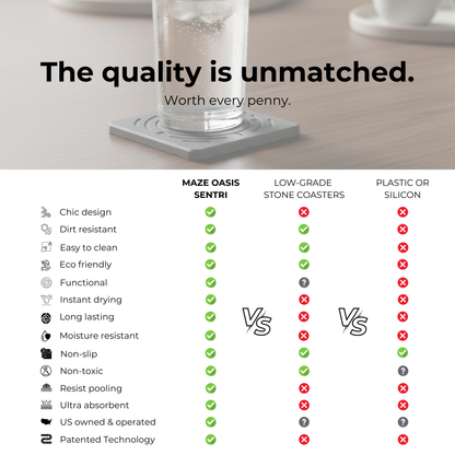 Diatomite Stone Coaster Sets | Sentry